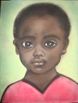 Portrait d'un petit garçon africain